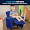 Flash Furniture Kids Recliner, 21-1/2" to 36-1/2" x 27", Upholstery Color: Blue, Weight Capacity: 90 lb. DG-ULT-KID-BLUE-GG - alternate 5